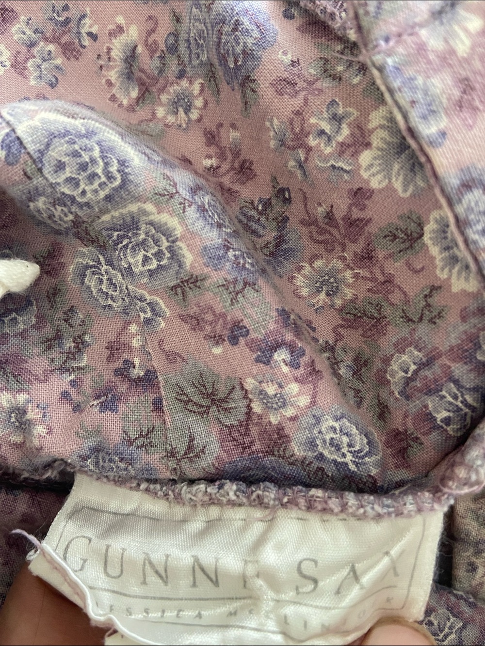 Vintage Gunne Sax Lavender Floral Midi Princess Skirt 2 - Picture 11 of 11